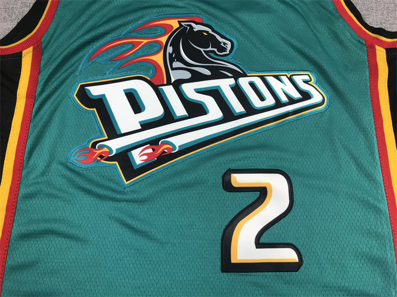 Men's Detroit Pistons Cade Cunningham #2 Teal 2022/23 Swingman Jerseys - Classic Edition