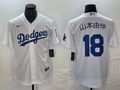Men's Los Angeles Dodgers Yoshinobu Yamamoto #18 White Player Jerseys