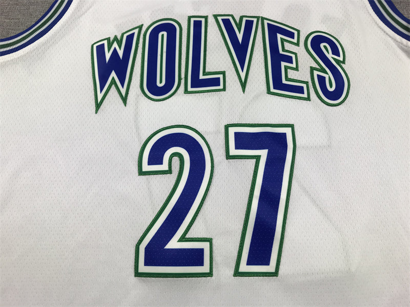 Men's Minnesota Timberwolves Rudy Gobert #27 White Swingman Player Jerseys