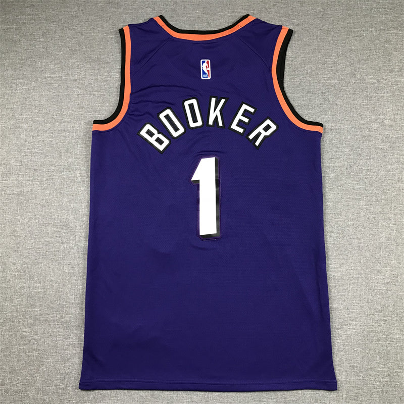 Men's Phoenix Suns Devin Booker #1 Purple 2022/23 Swingman Jerseys - Classic Edition