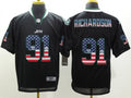 Men's New York Jets Sheldon Richardson #91 Black Game Jerseys