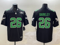 Men's Philadelphia Eagles Saquon Barkley #26 Black Alternate Game Player Jerseys