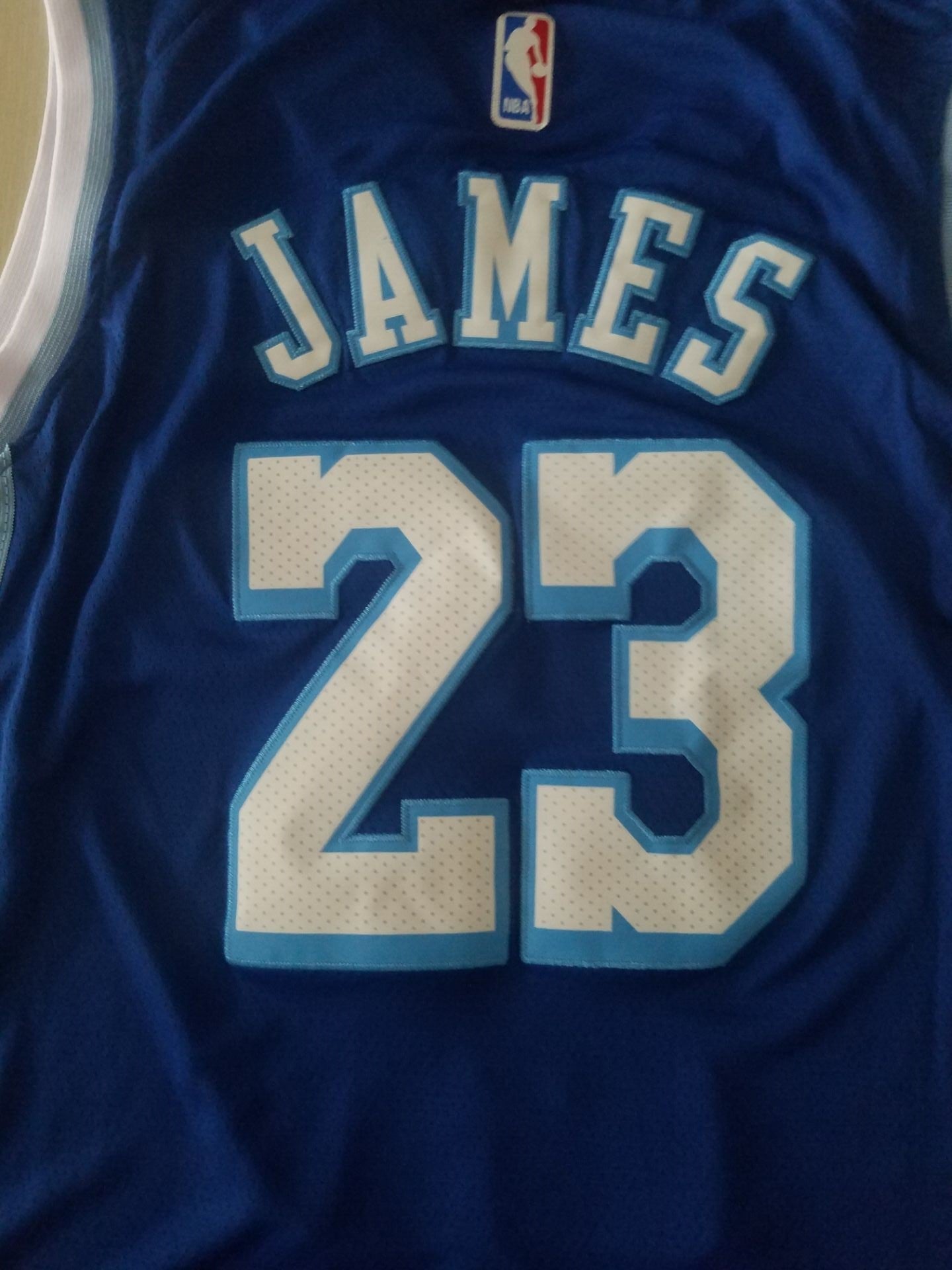 Men's Los Angeles Lakers LeBron James #23 NBA Blue Swingman Jerseys