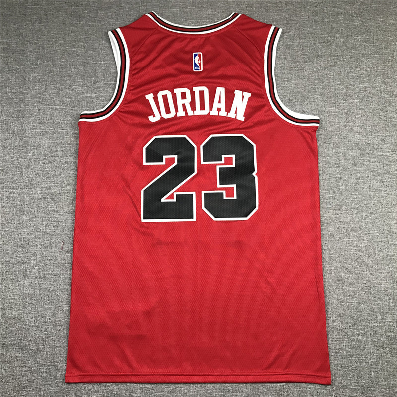Men's Chicago Bulls Michael Jordan #23 Red Fast Break Replica Player Jerseys