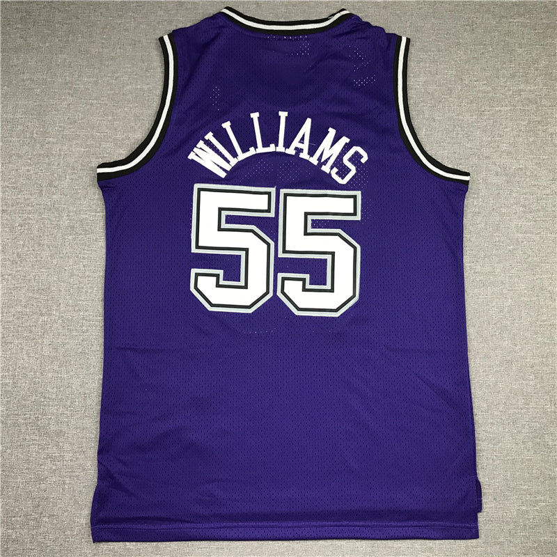 Men's Sacramento Kings Jason Williams Purple Hardwood Classics Swingman Jerseys
