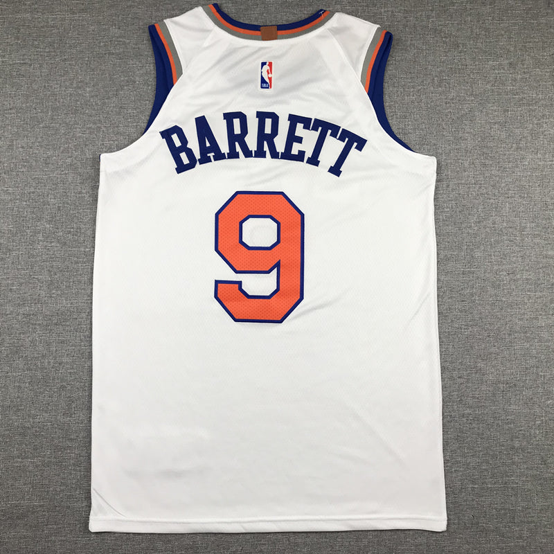 Men's New York Knicks RJ Barrett White 2019 NBA Draft First Round Pick Jerseys