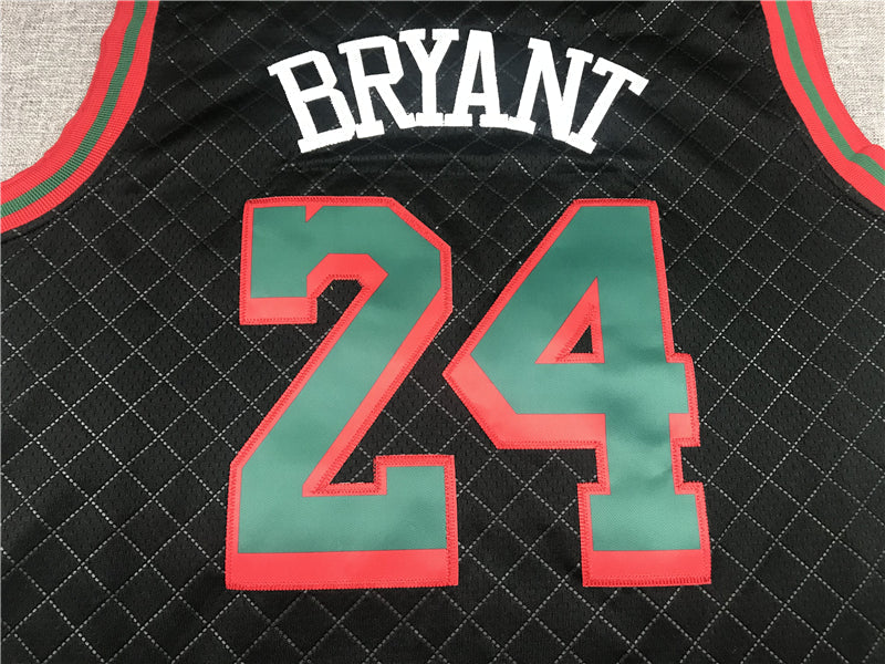 Men's Los Angeles Lakers Kobe Bryant #24 Black Hardwood Classics Player Jerseys