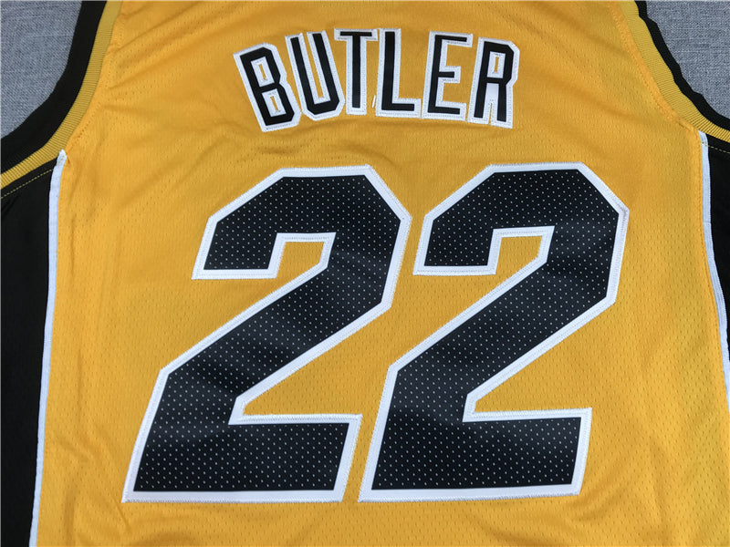 Men's Miami Heat Jimmy Butler #22 NBA Yellow Swingman Jerseys
