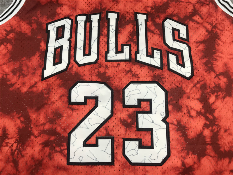 Men's Chicago Bulls Michael Jordan #23 Red Galaxy Swingman Jerseys