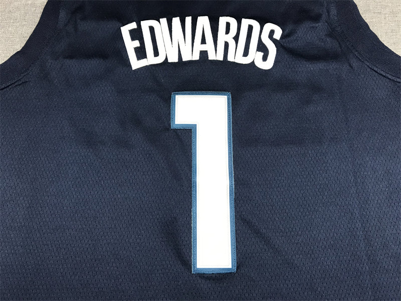 Men's Minnesota Timberwolves Anthony Edwards Navy 2021/22 Swingman Jerseys