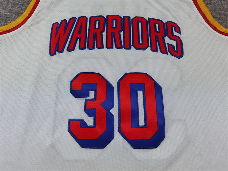 Men's Golden State Warriors Stephen Curry #30 White 2024/25 Swingman Jerseys - Classic Edition