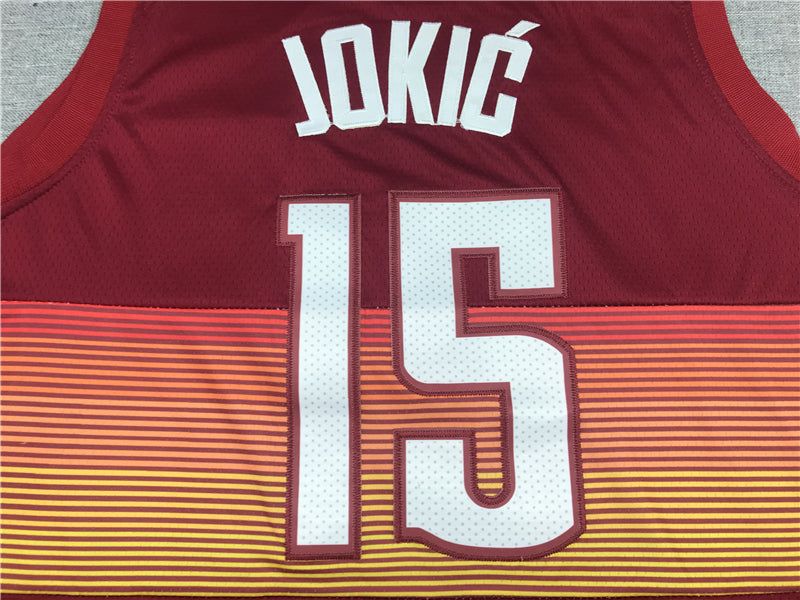Men's Denver Nuggets Nikola Jokic Red Swingman Player Jerseys