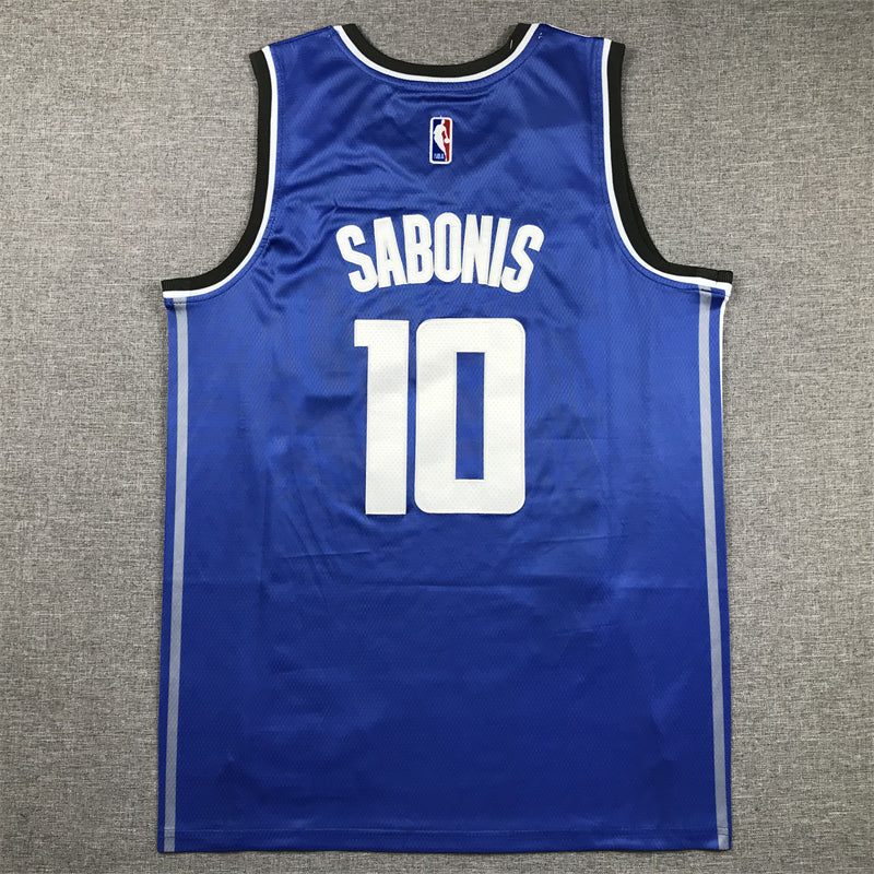 Men's Sacramento Kings Domantas Sabonis #10 Blue 2023/24 Swingman Jerseys - City Edition