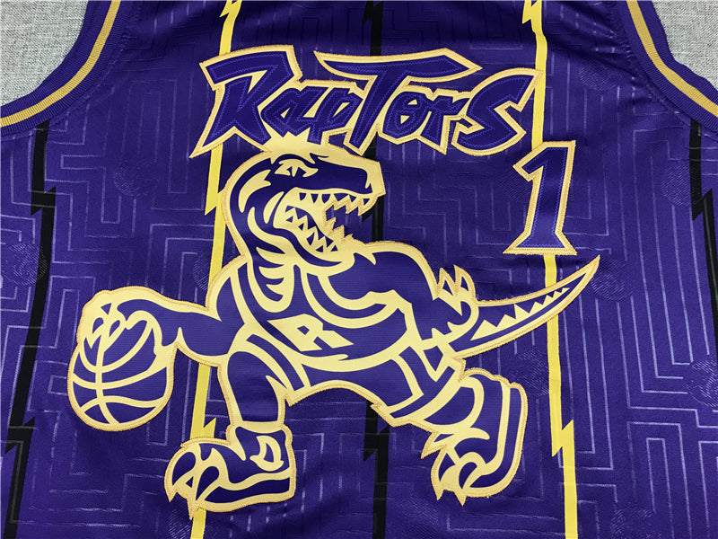Men's Toronto Raptors Tracy McGrady 1998-99 Purple Hardwood Classics Swingman Jerseys