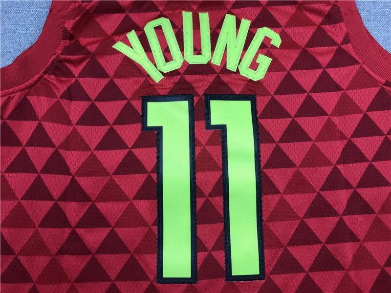Men's Atlanta Hawks Trae Young #11 NBA Red Swingman Jerseys