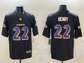 Men's Baltimore Ravens Derrick Henry #22 Carbon Black Fashion Jerseys