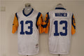 Men's San Louis Rams Kurt Warner Mitchell & Ness White Legacy Replica Jerseys