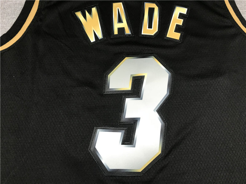 Men's Miami Heat Dwyane Wade #3 NBA Black Swingman Jerseys