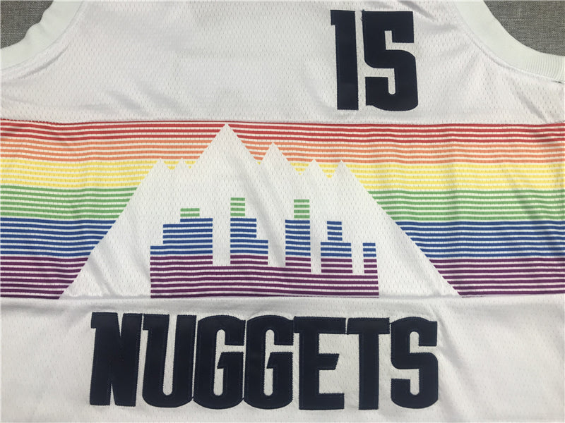 Men's Denver Nuggets Nikola Jokic #15 NBA White Swingman Jerseys - Reward version