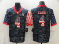 Men's Las Vegas Raiders Derek Carr #4 Gray Camouflage Game Player Jerseys