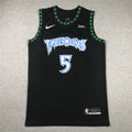 Men's Minnesota Timberwolves Anthony Edwards #5 Black Swingman Jerseys