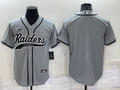 Men's Las Vegas Raiders Gray Blank Jerseys