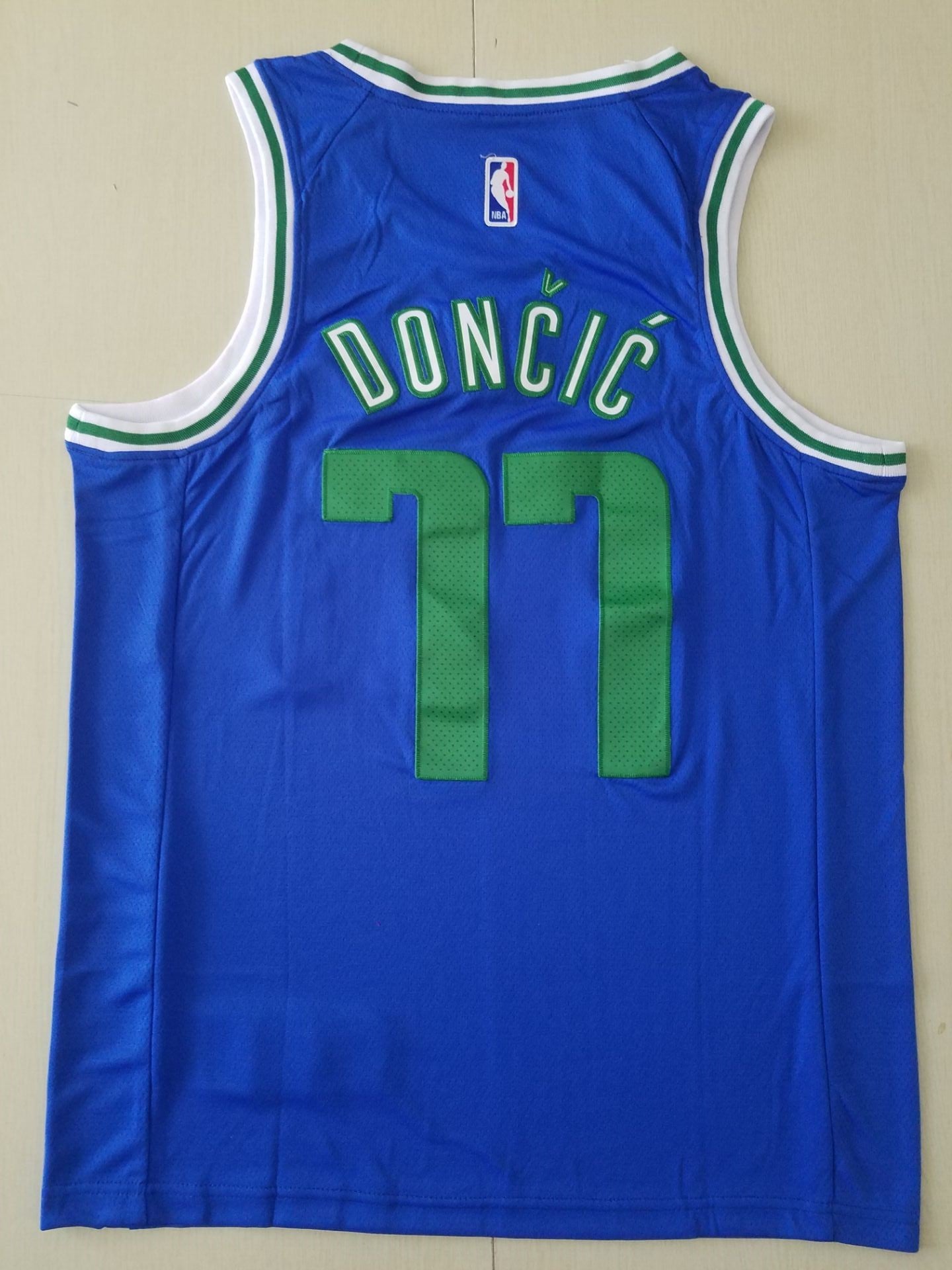 Men's Dallas Mavericks Luka Doncic #77 Blue Classics Swingman Jerseys