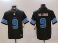 Men's Detroit Lions Jameson Williams #9 Black Player Game Jerseys