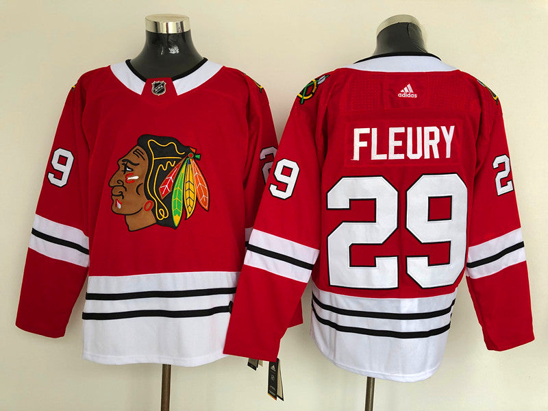 Men's Chicago Blackhawks Marc Andre Fleury #29 Red Home Breakaway Player Jerseys