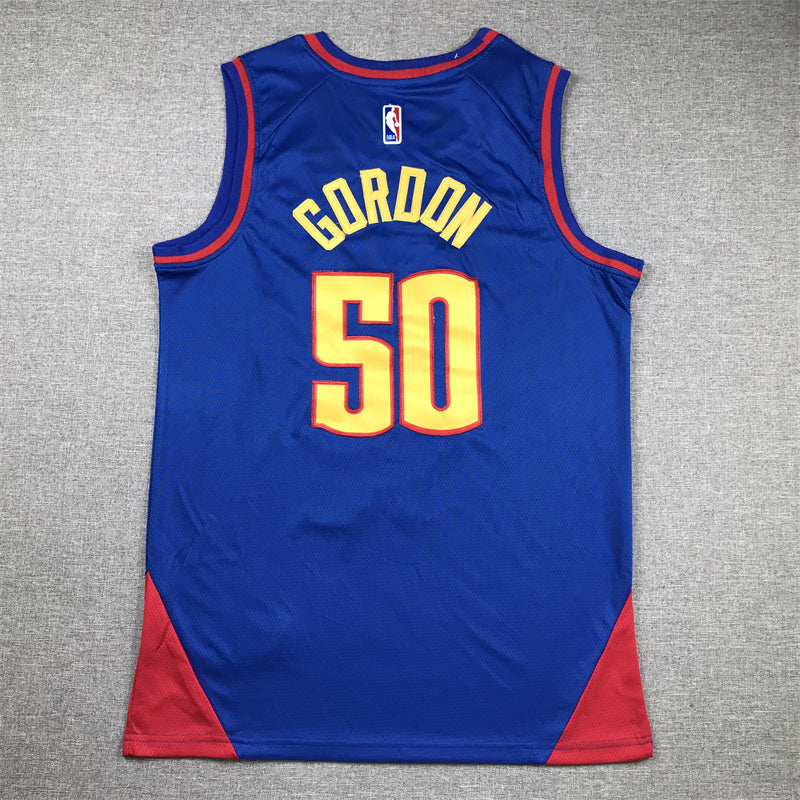 Men's Denver Nuggets Aaron Gordon #50 Blue 2022/23 Swingman Jerseys - Statement Edition