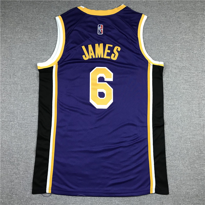 Men's Los Angeles Lakers LeBron James #6 Purple 2022/23 Swingman Player Jerseys