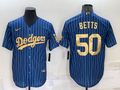 Men's Los Angeles Dodgers Mookie Betts #50 Blue Player Jerseys