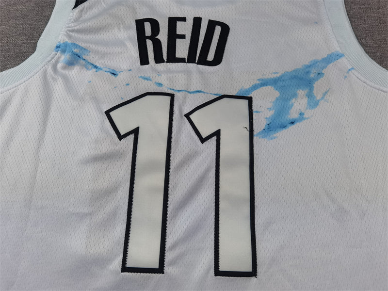 Men's Minnesota Timberwolves Naz Reid #11 White 2024/25 Swingman Player Jerseys - City Edition