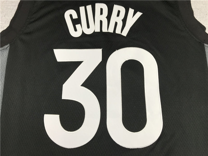 Men's Golden State Warriors Stephen Curry #30 Black Swingman Jerseys