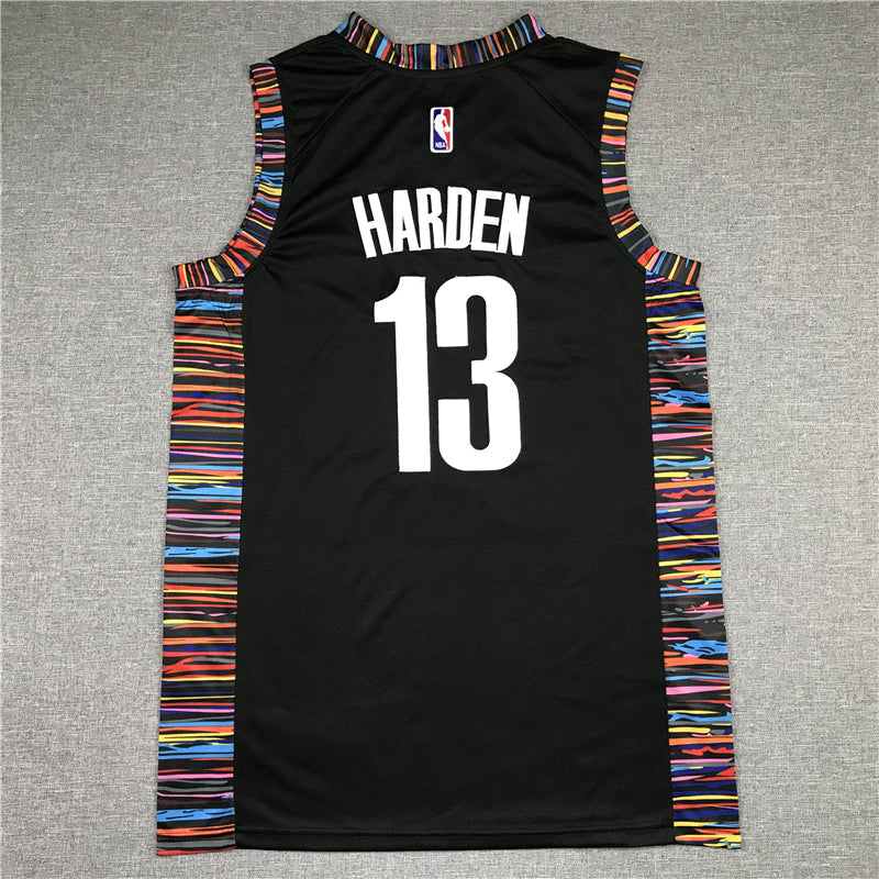 Men's Brooklyn Nets James Harden #13 NBA Black Fashion Jerseys - City Edition