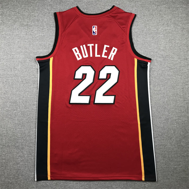Men's Miami Heat Jimmy Butler #22 NBA Red Swingman Jerseys