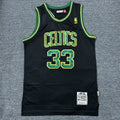 Men's Boston Celtics Larry Bird #33 Black 1985/86 Hardwood Classics Swingman Jerseys