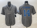Men's Detroit Lions Amon-Ra St. Brown #14 Gray Player Jerseys