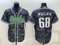 Men's Philadelphia Eagles Jordan Mailata #68 Grey Camouflage Game Jerseys Joint Edition