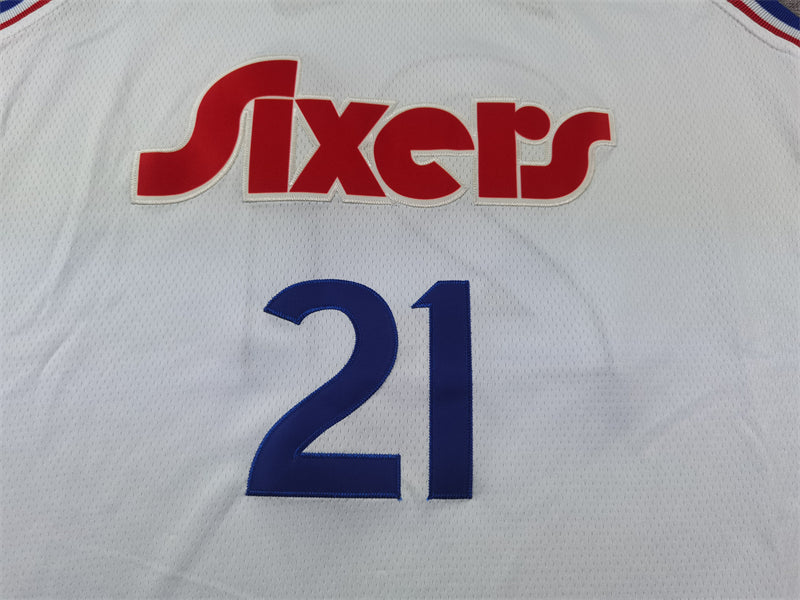 Men's Philadelphia 76ers Joel Embiid #21 White 2024/25 Swingman Player Jerseys - City Edition