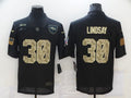 Men's Denver Broncos #30 Phillip Lindsay Black Game Player Jerseys