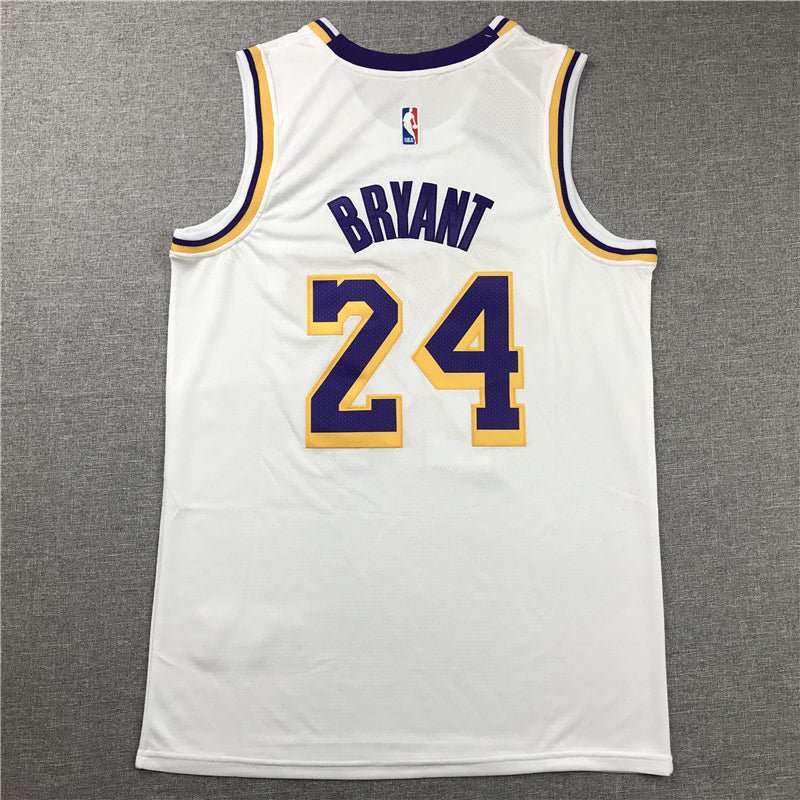 Men's Kobe Bryant Los Angeles Lakers #24 NBA Classics Retro Jerseys - White