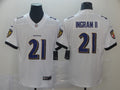 Men's Baltimore Ravens Mark Ingram II #21 White Game Jerseys