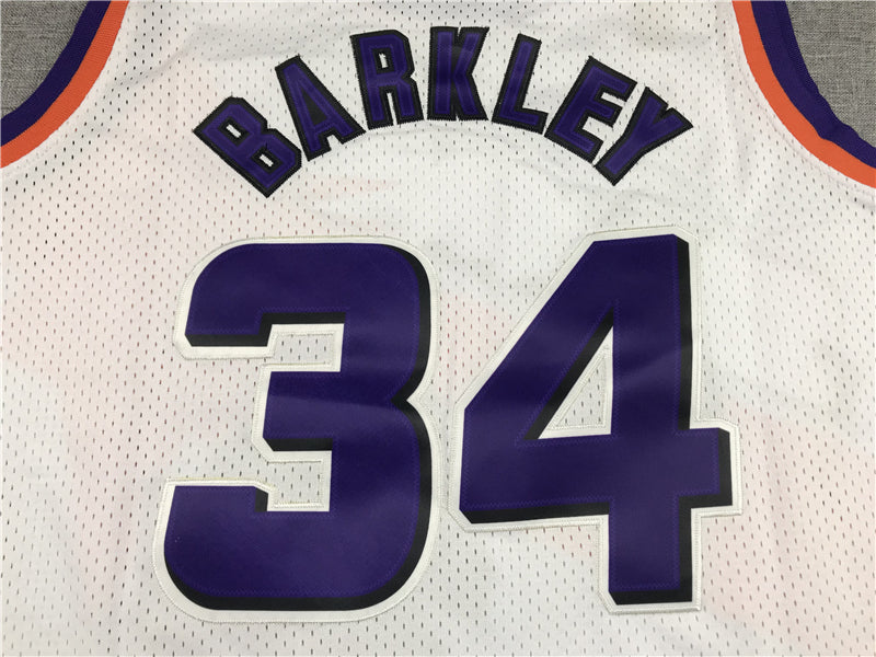 Men's Phoenix Suns Charles Barkley #34 NBA White 1992-93 Swingman Jerseys