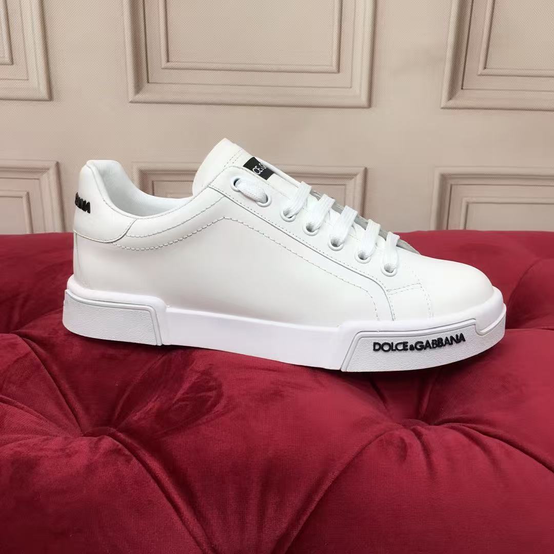 Dolce & Gabbana Portofino Graffiti Sneakers – Unisex Couple's Luxury Casual Shoes