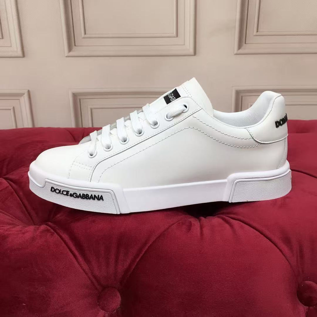 Dolce & Gabbana Portofino Graffiti Sneakers – Unisex Couple's Luxury Casual Shoes
