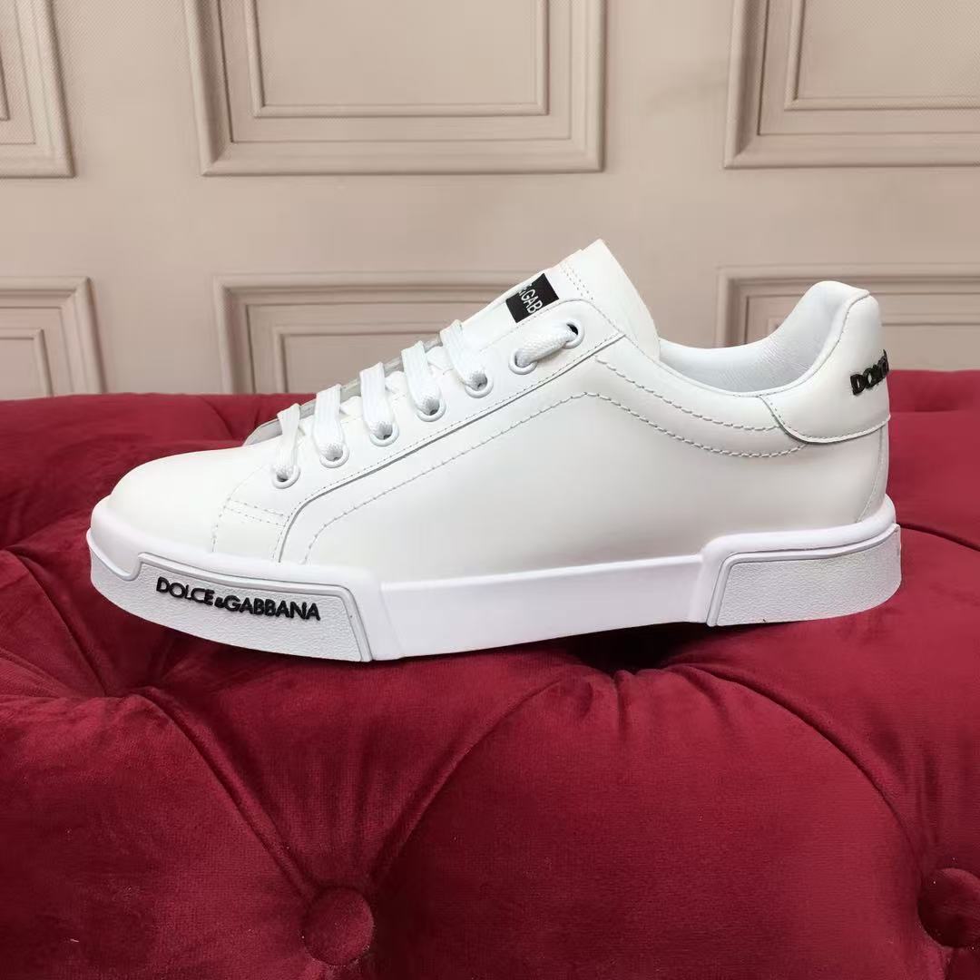 Dolce & Gabbana Portofino Graffiti Sneakers – Unisex Couple's Luxury Casual Shoes