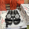 Dolce & Gabbana D&G Logo Print Slide Sandals – Unisex Couple's Summer Slippers