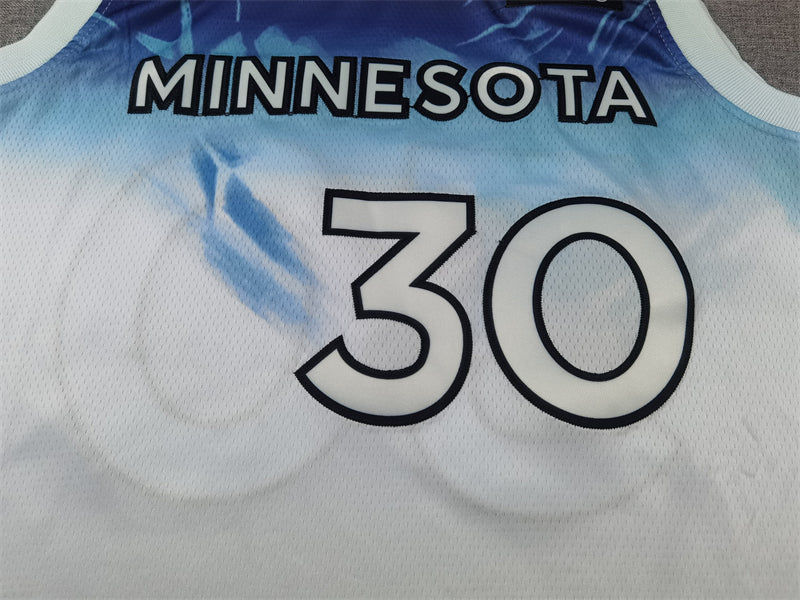 Men's Minnesota Timberwolves Julius Randle #30 White 2024/25 Swingman Player Jerseys - City Edition