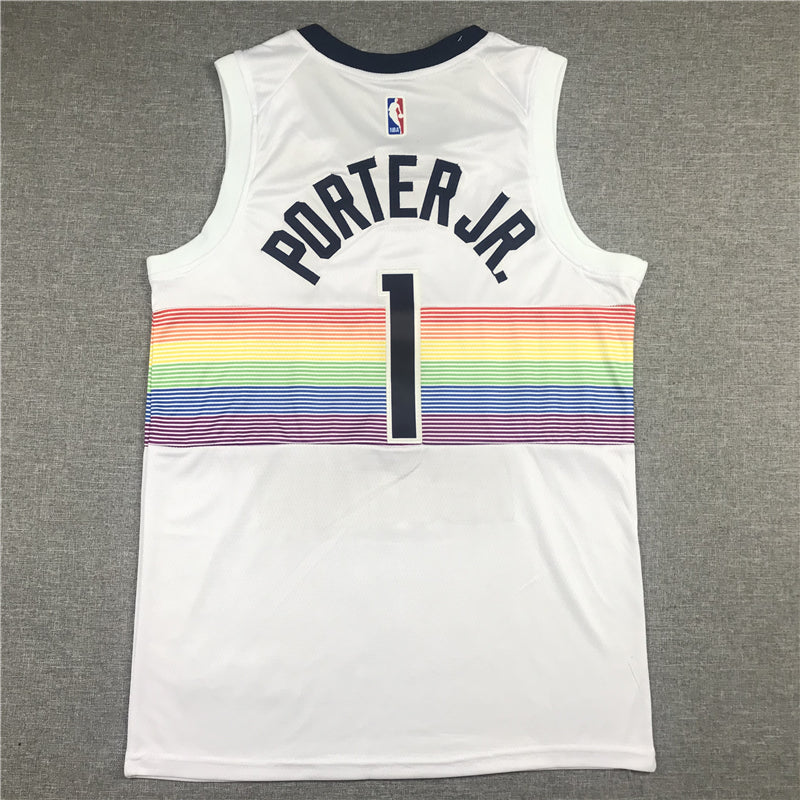 Men's Denver Nuggets Michael Porter Jr. White Swingman Player Jerseys